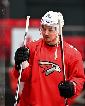 Раскатка «Авангарда» перед матчем в Балашихе