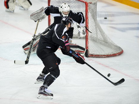 Раскатка "Авангарда" перед домашним матчем с "Торпедо"