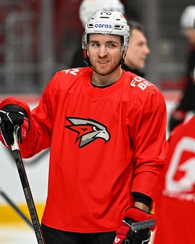 Раскатка «Авангарда» перед матчем в Челябинске