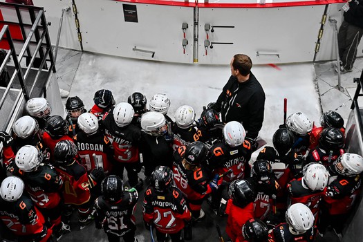 Тренировка воспитанников Хоккейной Академии «Авангард» 2019 года рождения на G-Drive Арене