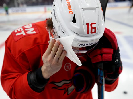 Тренировка «Авангарда» перед четвёртым матчем серии с «Металлургом»