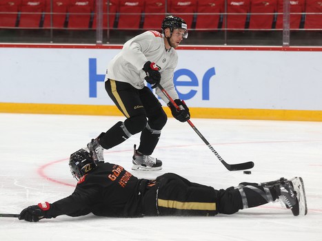 Раскатка «Авангарда» перед матчем с «Локомотивом»