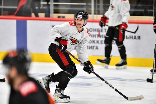 Раскатка «Авангарда» перед матчем с «Металлургом»