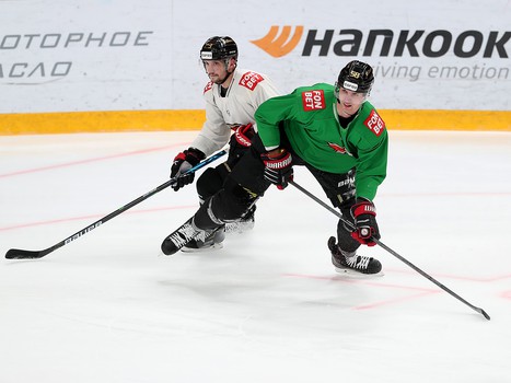 Первая тренировка Виктора Сведберга в «Авангарде»