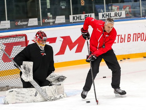 Раскатка «Авангарда» перед матчем с «Сибирью»