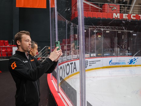 Даниил Квят на тренировке «Авангарда»