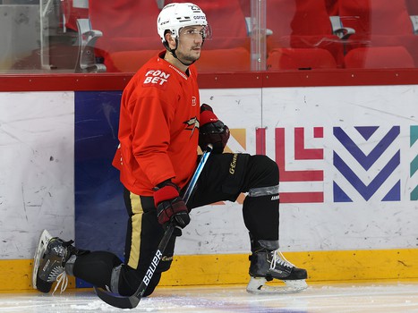 Раскатка «Авангарда» перед матчем в Екатеринбурге