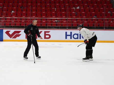 Раскатка «Авангарда» перед матчем с «Сибирью»