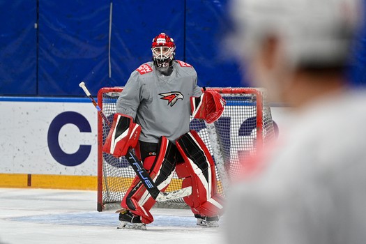 Раскатка «Авангарда» перед матчем в Ярославле