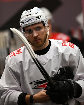 Тренировка «Авангарда» перед матчем в Хабаровске