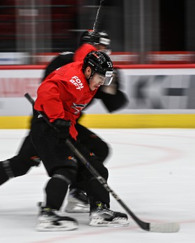 Тренировка «Авангарда» перед матчем с «Нефтехимиком»