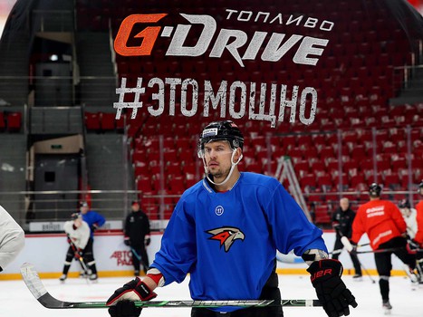 Раскатка «Авангарда» перед матчем с «Нефтехимиком»