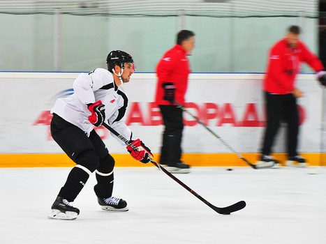 Тренировка "Авангарда" в Омске