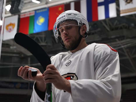 Тренировка «Авангарда» перед матчем во Владивостоке