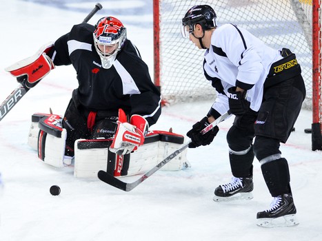 Раскатка "Авангарда" перед матчем с "Сибирью"