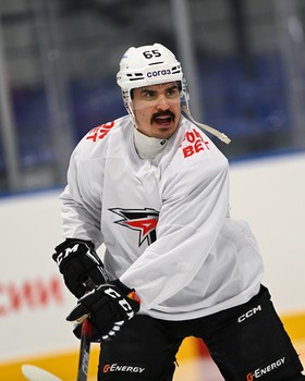 Тренировка «Авангарда» перед матчем в Новосибирске