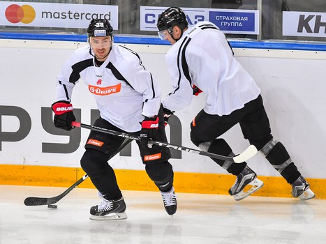 Раскатка "Авангарда" перед матчем с ЦСКА