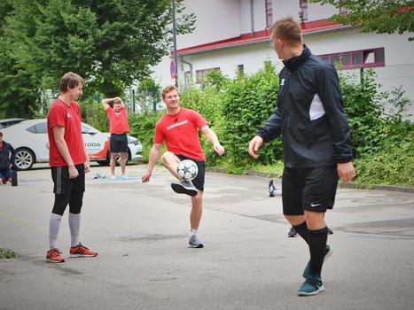 Раскатка "Авангарда" перед товарищеской игрой с "Витязем"