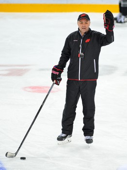 Раскатка "Авангарда" перед заключительным матчем регулярного чемпионата с "Барысом"