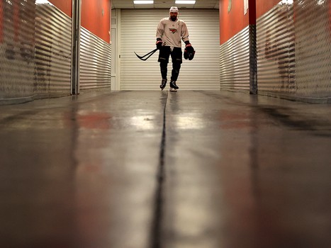 Тренировка «Авангарда» перед матчем в Екатеринбурге