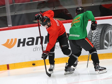 Раскатка «Авангарда» перед матчем с «Амуром»