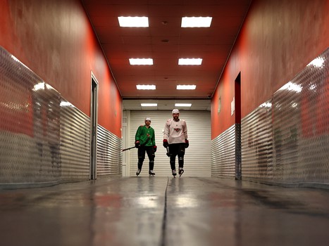 Тренировка «Авангарда» перед матчем в Екатеринбурге