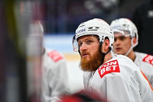 Раскатка «Авангарда» перед матчем в Магнитогорске