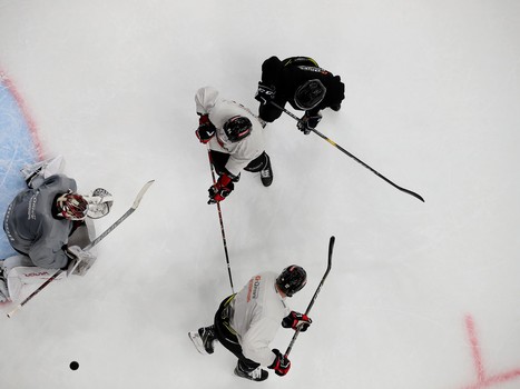 Раскатка «Авангарда» перед матчем с «Сибирью»