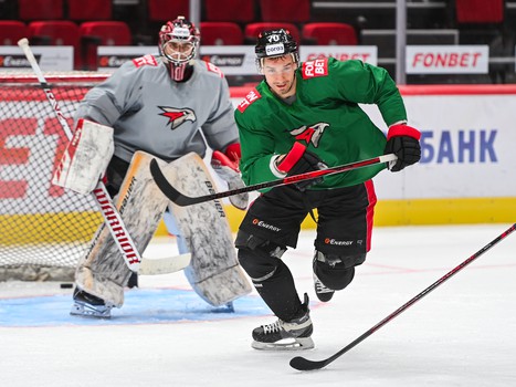 Раскатка «Авангарда» перед домашним матчем с «Сибирью»