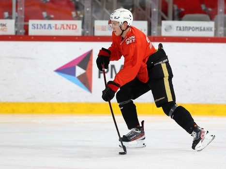 Раскатка «Авангарда» перед матчем в Екатеринбурге