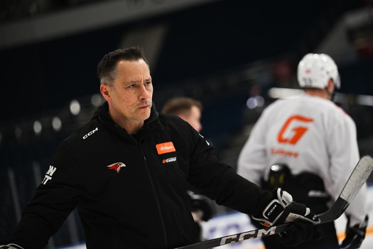 Раскатка «Авангарда» перед матчем в Минске