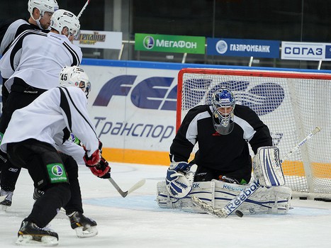 Раскатка "Авангарда" во Владивостоке перед матчем с "Адмиралом"