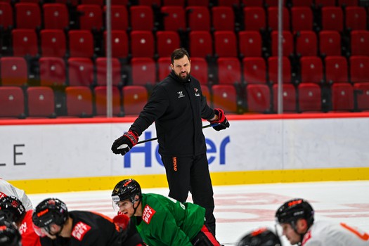 Тренировка «Авангарда» перед матчем с «Адмиралом»