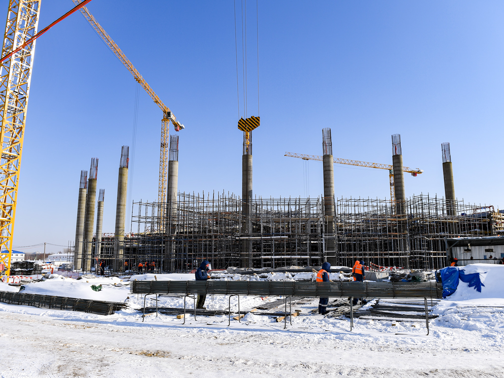 Строительство новой «Арены Омск»: итоги февраля