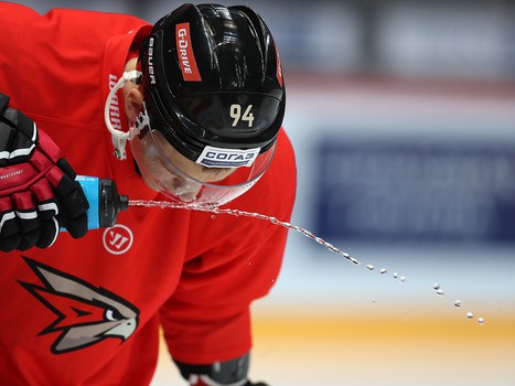 Раскатка «Авангарда» перед матчем с «Магниткой»