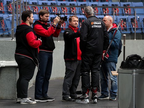 Раскатка «Авангарда» перед матчем с «Амуром»