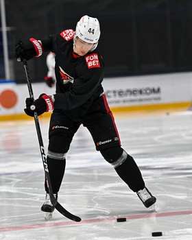 Раскатка «Авангарда» перед третьим матчем серии с «Сибирью» в Новосибирске