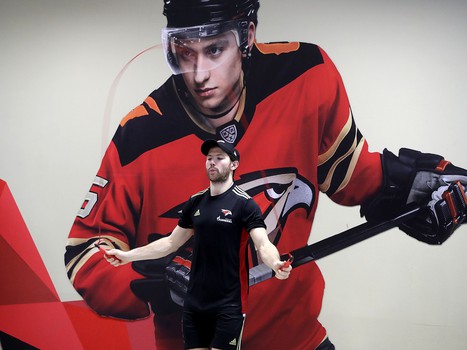 Раскатка «Авангарда» перед матчем с рижским «Динамо»