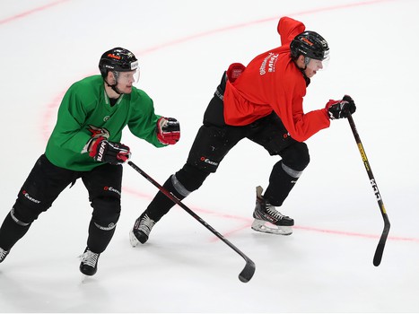 Раскатка «Авангарда» перед матчем с «Сибирью»