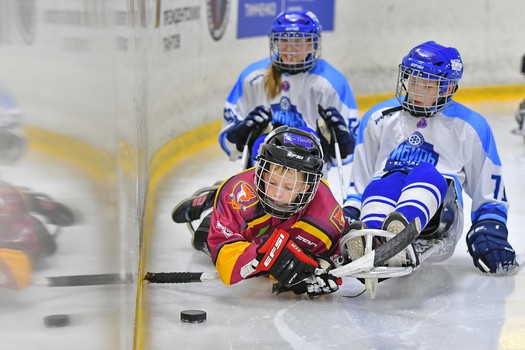 Турнир по следж-хоккею в Омске, день 1