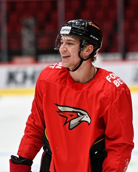 Раскатка «Авангарда» перед матчем с минским «Динамо»