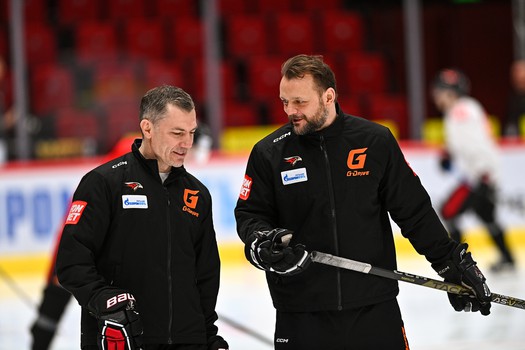 Раскатка «Авангарда» перед первым матчем серии с «Ладой»