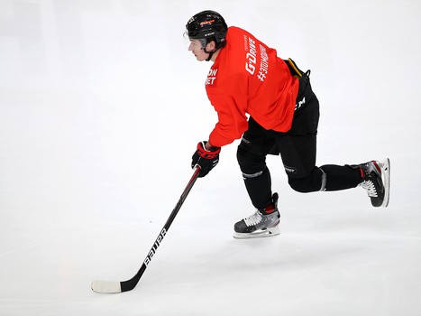 Раскатка «Авангарда» перед матчем с «Локомотивом»