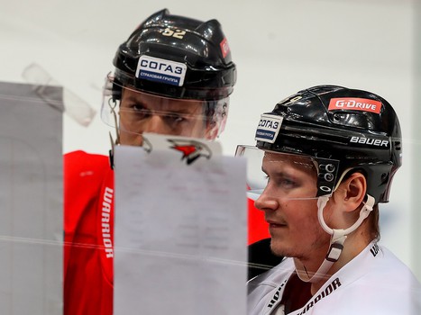 Раскатка «Авангарда» перед матчем с «Северсталью»