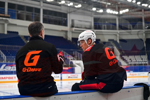 Раскатка «Авангарда» перед четвёртым матчем серии с «Ладой»