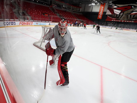 Раскатка «Авангарда» перед матчем с «Салаватом Юлаевым»