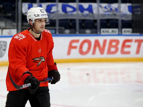 Раскатка «Авангарда» перед выездным матчем с московским «Динамо»