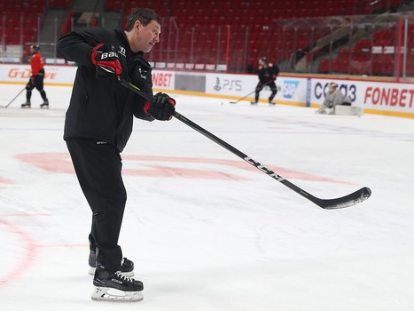 Раскатка «Авангарда» перед первым матчем серии с «Металлургом»