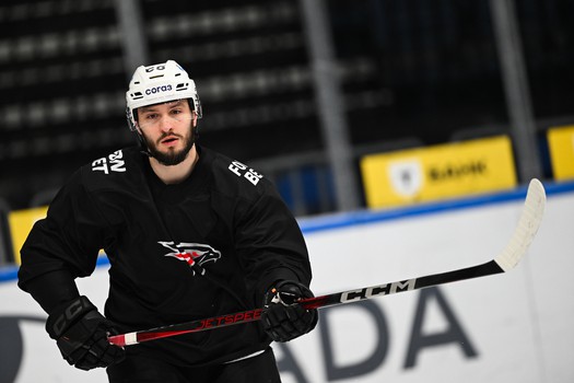 Раскатка «Авангарда» перед матчем в Минске