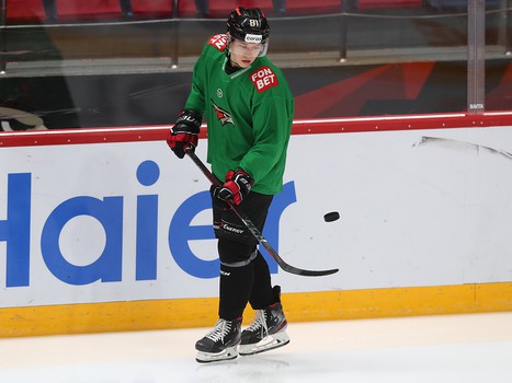 Раскатка «Авангарда» перед матчем с «Витязем»